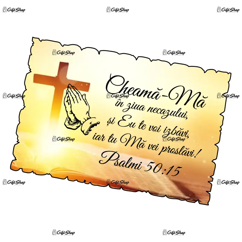 Psalmi 50:15, magnet frigider mgs048